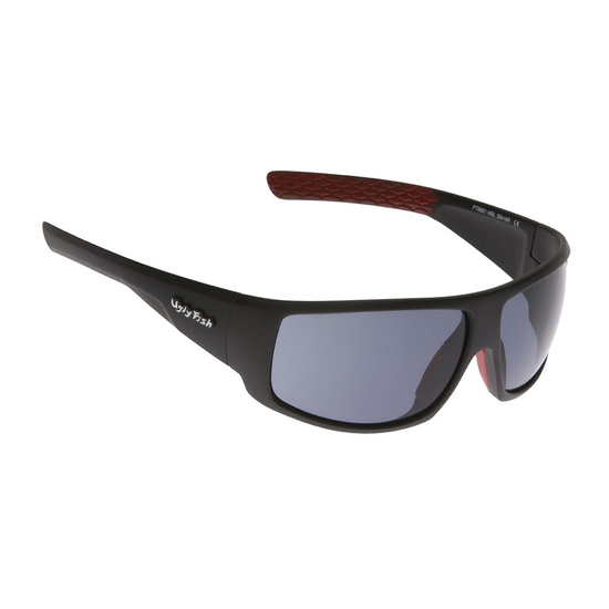 Ugly Fish PT6881 TR-90 Black Frame/Smoke Lens Polarised Sunglasses