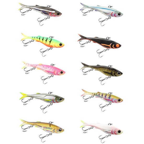 TT Lures Quake Slim 95mm Soft Vibe Fishing Lure Rigged with 4X Strong Trebles