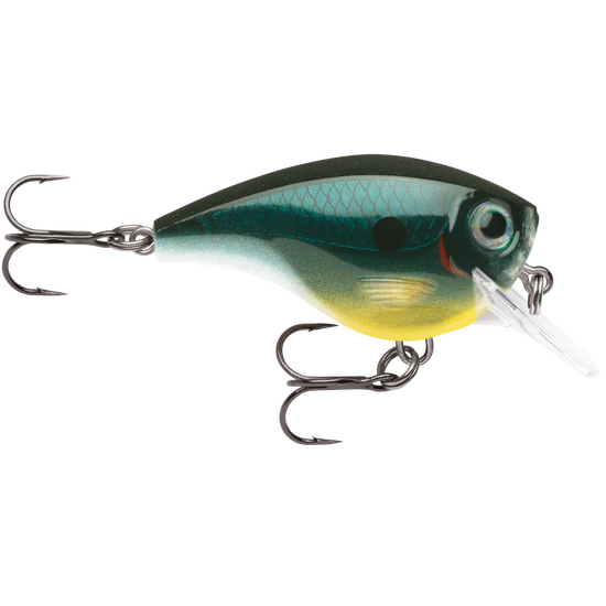 Rapala 5cm BX Brat Square Bill Crankbait Fishing Lure - Carbon