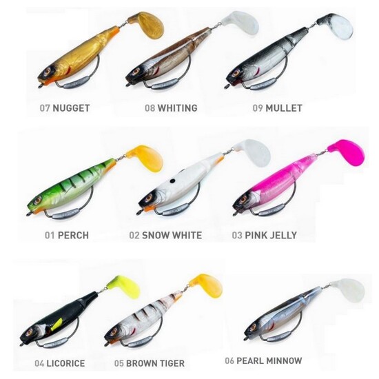 125mm Chasebait Heavy Flick Prawn Soft Plastic Fishing Lure with 15gm Lead  Weight