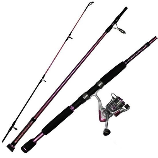 Okuma 6'6 Temptress 4-7kg Ladies Fishing Rod and Reel Combo - 2 Pce Spin Combo