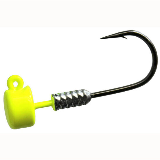 1/15oz/Size 2 Hook TT Lures Chartreuse Nedlockz Jighead - Mushroom Head Jig Head