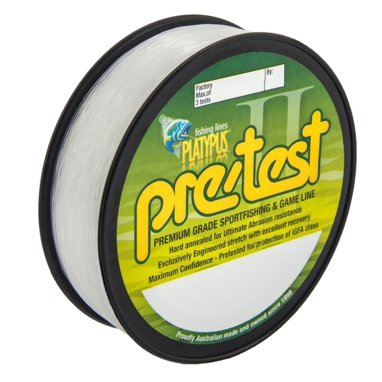 Platypus Pre-Test Mono Fishing Line Clear 300m 1kg