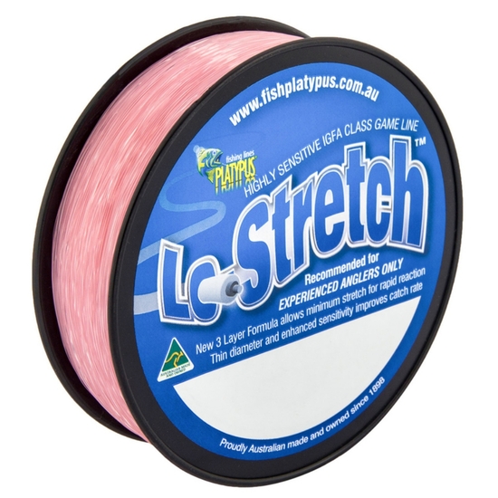 Platypus Lo-Stretch Mono Fishing Line Pink 500m 3kg