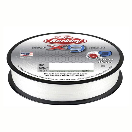 Berkley X9 Braided Fishing Line 150M Spool Crystal 1.8 Kilo /4Lb