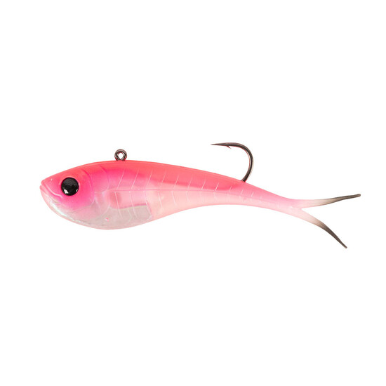 Berkley Shimma Vector Vibe 85mm Rigged Soft Vibe Lure - Black Tip Pink