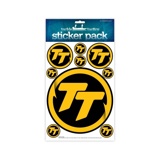 TT Lures, Team, TT, Sticker, Pack - 14 Stickers