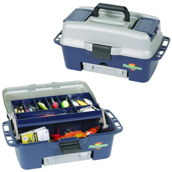 Flambeau 1704 Kwikdraw 1 Tray Fishing Tackle Box with 3 Tuff Tainer ...