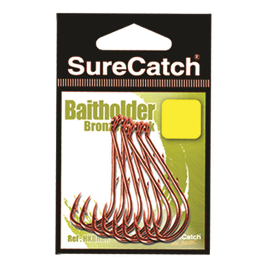 1 Packet of Surecatch 309PPBB Bronze Baitholder Fishing Hooks