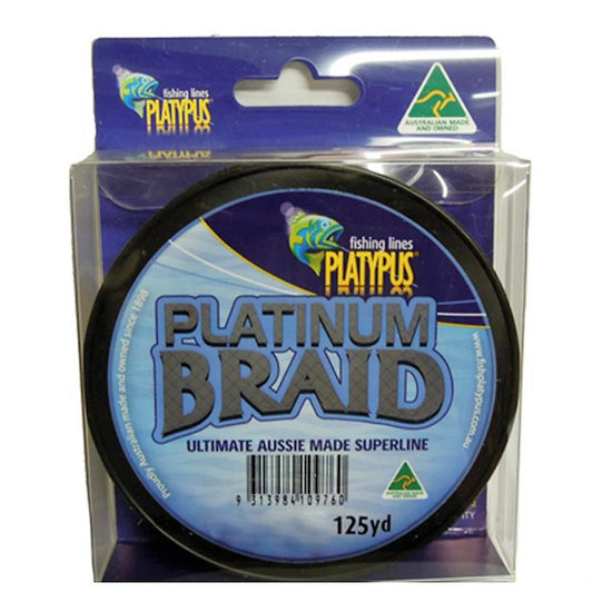 Platypus Platinum Australian Made Braid-Grey-125 Yd-5lb