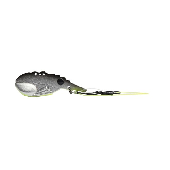 44mm TT Lures Switchprawn+ Metal Vibe Lure - 8gm Rigged Blade Lure - SILVERADO