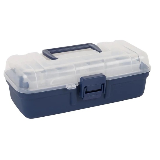 Jarvis Walker 1 Tray Clear Top Fishing Tackle Box - Tackle Storage Box