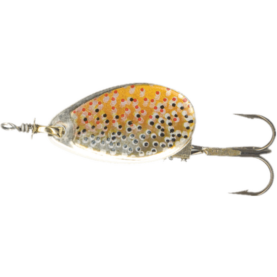 Celta Spinner Bait Lure Size 1 Black & Yellow Dots