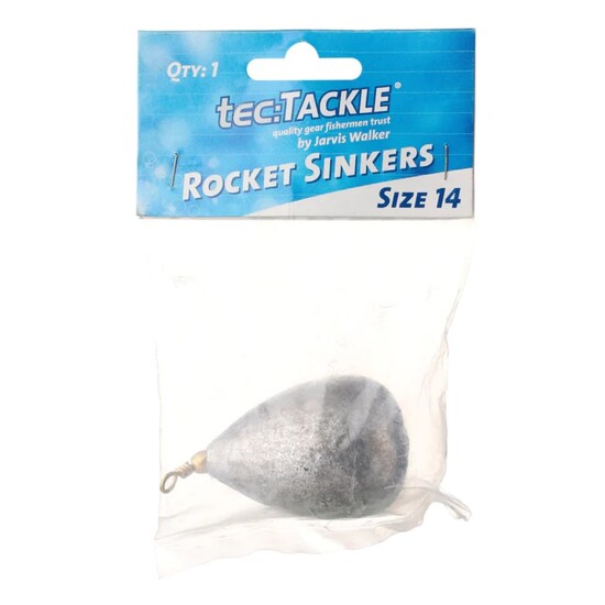 1 Pack of Jarvis Walker Size 14 Rocket Sinkers - 400gm Bomb and