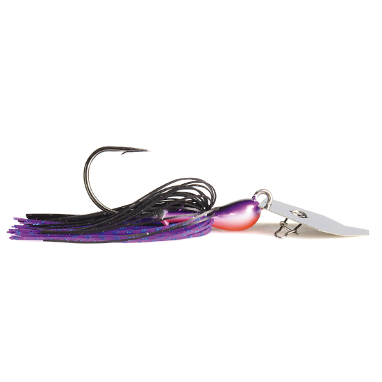 Zman 1/2oz Chatterbait Big Blade Skirted Jig Lure - PURPLE BLACK