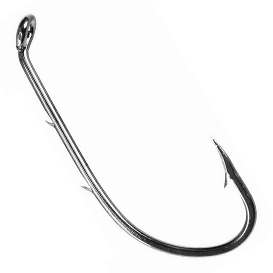 10 Packets of Size 2 Eagle Claw 6030N Nickel Double Sliced Baitholder Hooks Qty: 100 Hooks