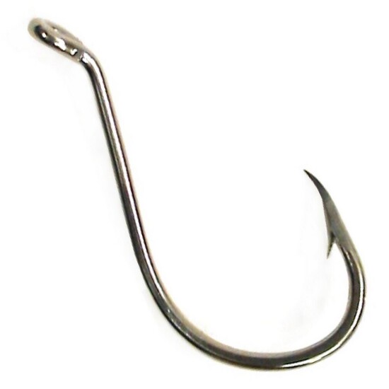 10 Packets of Size 2/0 Eagle Claw 6056N Nickel Suicide 2X Extra Strong Hooks Qty: 100 Hooks