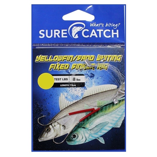 Surecatch Pre-Tied Yellowfin/Whiting Running Sinker Rig - Whiting Rig (Hook Size:6)