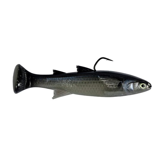 Zman 6 Inch Mulletron LT Rigged Soft Plastic Fishing Lure - GLOW MULLET