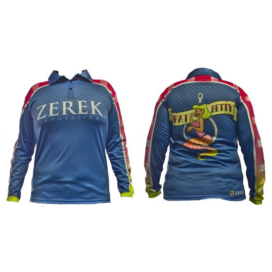 Extra Large Zerek Fat Betty Tournament Long Sleeve Fishing Shirt - Fishing Jersey