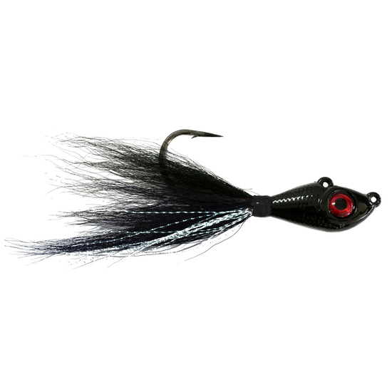 Mustad Big Eye Bucktail Jigs 1oz - Black