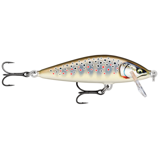 3.5cm Rapala Countdown Elite Sinking Hardbody Balsa Fishing Lure - Gilded Brown Trout