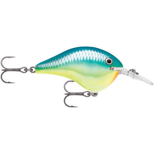 Rapala DT08 (Dives to 8ft) 5cm Crankbait Fishing Lure Colour - Caribbean Shad