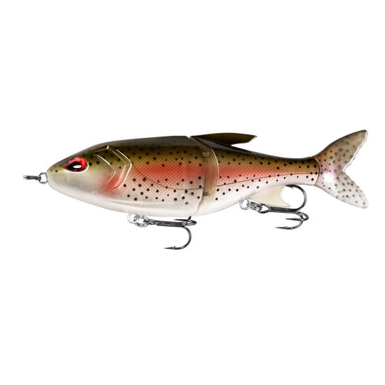 13 Fishing 185mm Glidesdale Jointed Glidebait Fishing Lure - Rainbow Trout