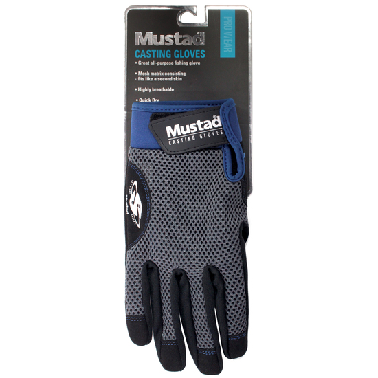 1 Pair of Small Mustad Casting Gloves - General Purpose Fishing Gloves