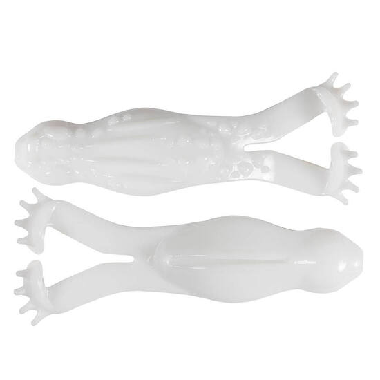 3 Pack of 4 Inch Zman Goat ToadZ Soft Plastic Topwater Fishing Lures - White