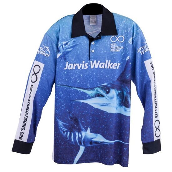 Jarvis Walker Long Sleeve Tournament Fishing Shirt with Collar