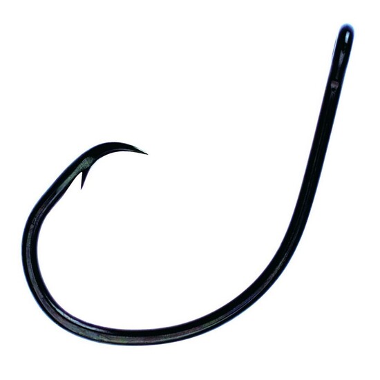 50 Pack of Size 7/0 Eagle Claw Lazer Sharp L2004 Mid Gauge Platinum Black Circle Hooks