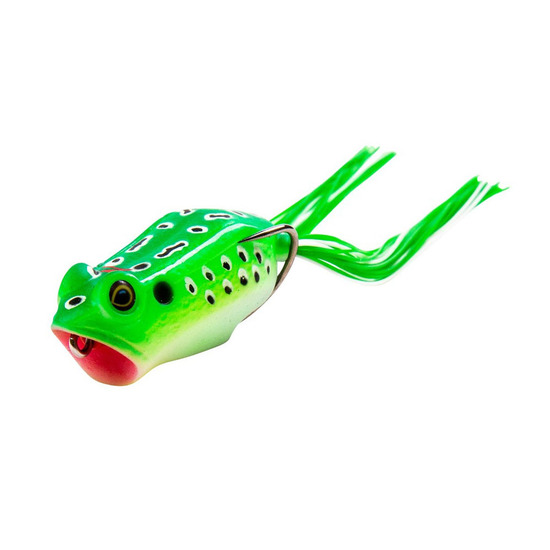 Zman 2.25 Inch Popping Leap Frogz Soft Body Fishing Lure -  Green Leopard