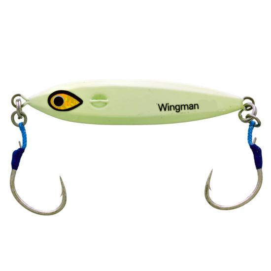 Mustad Metal Jig Wingman Fishing Lures 100g/4oz - GLO