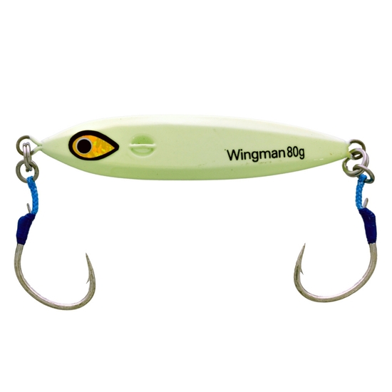 Mustad Metal Jig Wingman Fishing Lures 80g/3oz - GLO