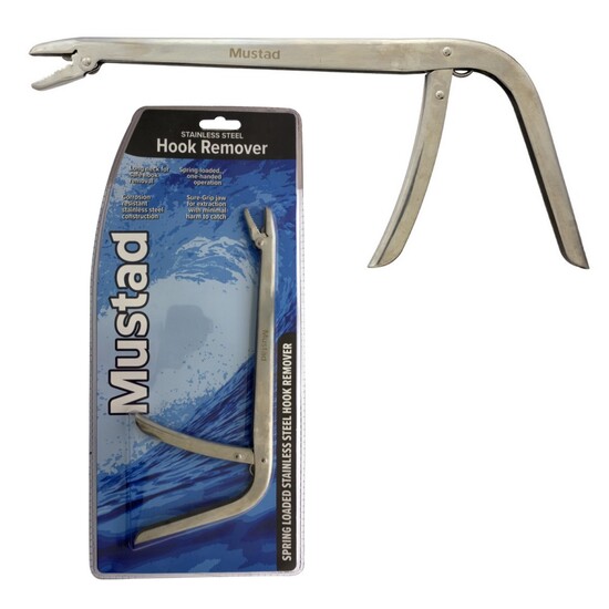 Mustad Spring Loaded Stainless Steel Fishing Hook Remover