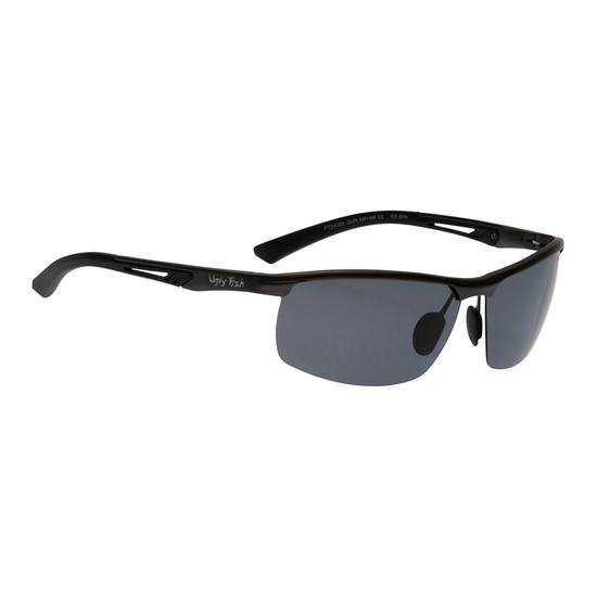 Ugly Fish PT24388 Aluminium Gun Metal Frame/Smoke Lens Polarised Sunglasses