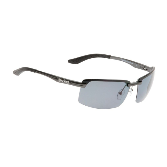 Ugly Fish PT24409 Aluminium Gun Metal Frame/Smoke Lens Polarised Sunglasses