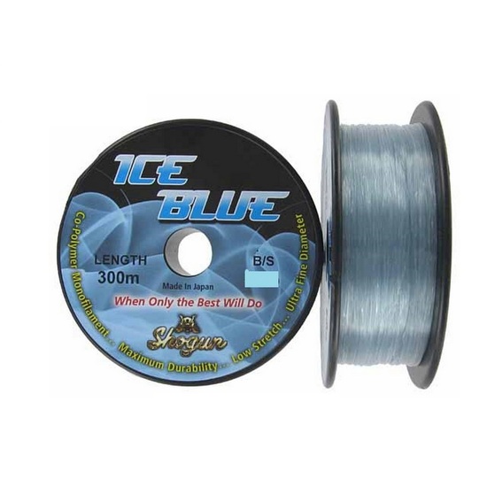 300m Spool of 10lb Shogun Ice Blue Monofilament Fishing Line - Grey Mono Line