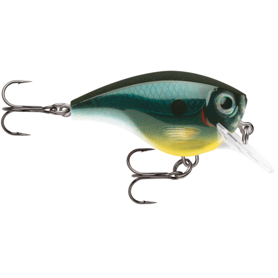 Rapala 5cm BX Brat Square Bill Crankbait Fishing Lure - Carbon