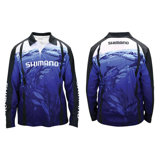 Shimano XXXL Underwater Long Sleeve Tournament Fishing Shirt - Sublimated UPF50+ 