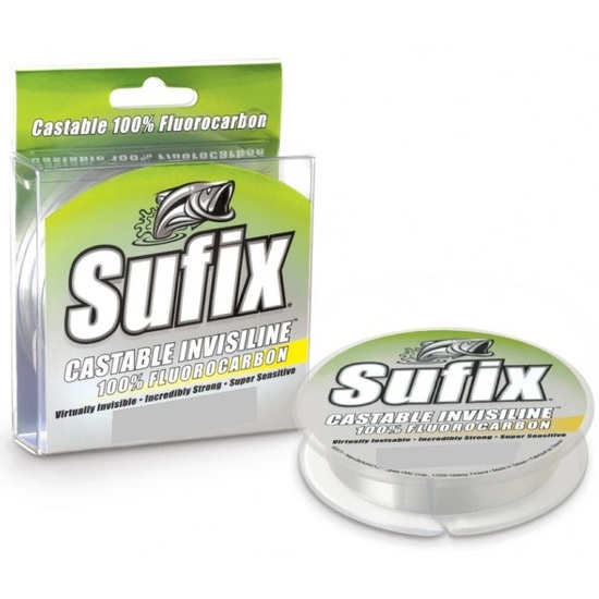 100yd Spool of 14lb Sufix Castable Invisiline 100% Fluorocarbon Fishing Line