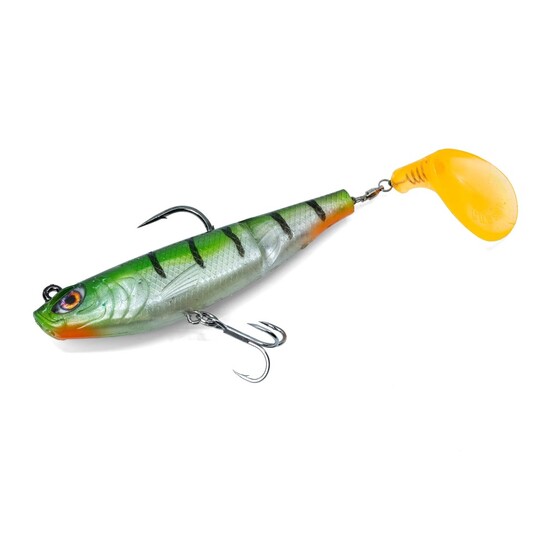 150mm Chasebaits The Swinger - Pre-Rigged Paddle Tail Softbait Lure - Perch