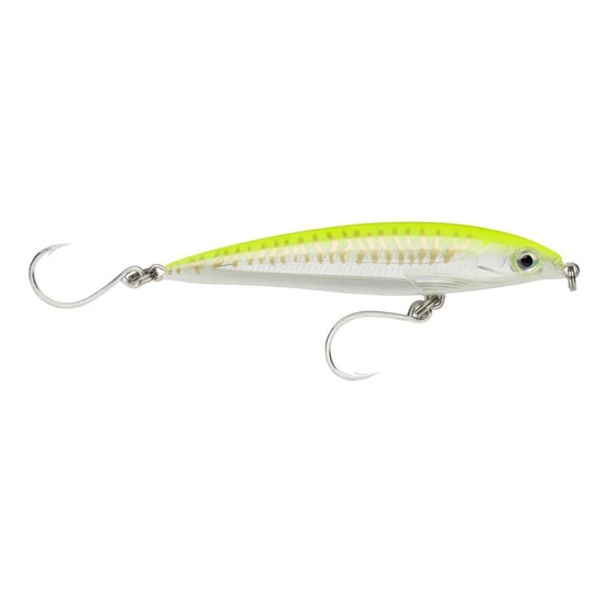 12cm Rapala Saltwater X-Rap Long Cast Shallow Minnow Lure - Hot Chartreuse UV