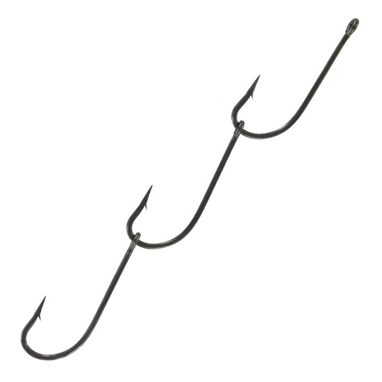 3 Sets of Size 8/0 Shogun T487 Pre-Rigged Ganged Hooks - Chemically Sharpened Gang Hooks