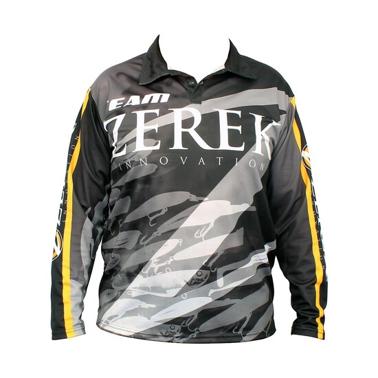 Team Zerek Fishing Shirt - Long Sleeved - UPF25+ Comfy,Light with Collar[Size: Extra Large]