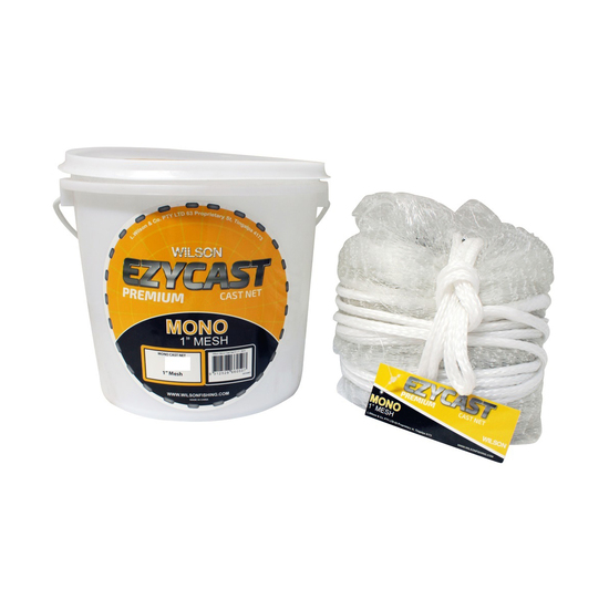 Wilson EZYCAST Mono Cast Net with 1 Inch Mesh Size [Drop: 12ft]