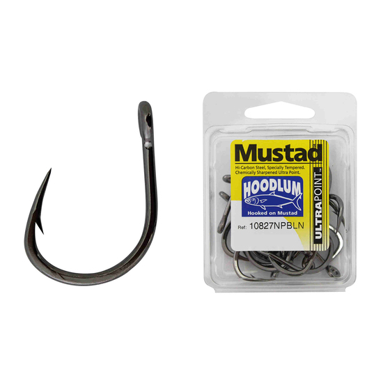 1 Packet of Mustad 10829NPBLN Big Gun Chemically Sharp Fishing Hooks