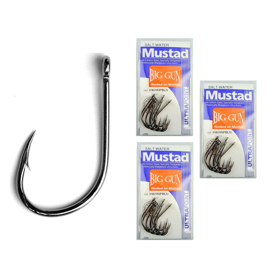 Mustad Sea Demon, Forged, Knife Edge, Long Point - 12/0