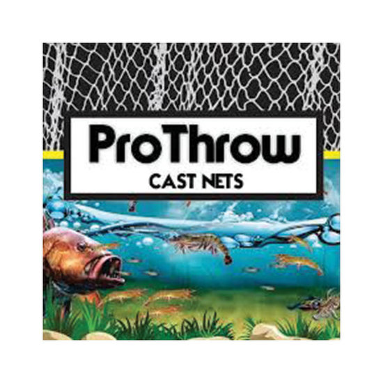 Pro Throw Mono Top and Bottom Pocket Cast Net with Lead Weights